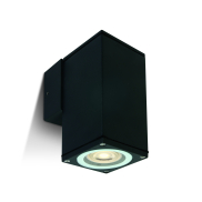ONE Light GU10 Outdoor Cubes - Außenwandleuchte - 6,3 x 6,3 x 13,5 cm - IP54 - schwarz