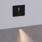Nova Luce Aizen - Wandeinbauleuchte - 7 x 6,5 x 5,6 cm - 3W LED inkl. - IP65 - dunkel anthrazit