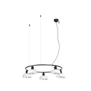 Faro Tatawin S - Hängeleuchte - Ø 90 x 100 x 210 cm - schwarz satiniert und weiß glänzend