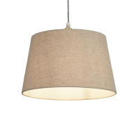 Lampenschirm Searchlight Finn effiliert - Ø 30 x 19 cm - natur