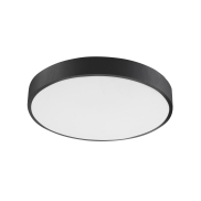 Nova Luce Hadon - Deckenleuchte - Ø 40 x 5 cm - 24W LED inkl. - sand schwarz und matt weiß
