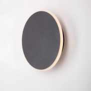 Nova Luce Nevo - wandleuchte - Ø 20 x 3,9 cm - 12W LED inkl. - sand schwarz