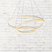 Lucide Triniti - Pendelleuchte - Ø 80 x 135 cm - 136W dimmbare LED inkl - weiß