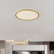 Nova Luce Aoton - Deckenleuchte - Ø 60 x 5 cm - 55W dimmbar LED inkl. - gebürstetes gold