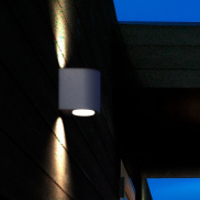 Nordlux Canto 2 - Außenwandleuchte - 8,7 x 10,4 cm - 2 x 6W LED inkl. - IP44 - grau