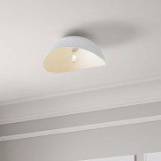 Nova Luce Opsi - Deckenleuchte - Ø 40 x 20 cm - Sand Weiß