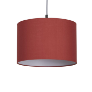 Searchlight Clyde Trommel-Lampenschirm – Ø 30 x 20 cm – Terrakotta