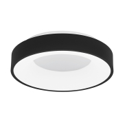 Nova Luce Rando Thin - Deckenleuchte - Ø 38 x 9 cm - 30W dimmbare LED inkl. - sand schwarz