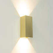 Artdelight Dante XL - Wandleuchte - 9 x 10 x 24 cm - matt gold