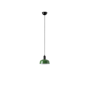 Faro Tatawin S - Pendelleuchte - Ø 18,4 x 208,1 cm - schwarz satiniert und grün glänzend