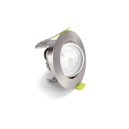 Integral LED Evofire 85 - einbauspot - Ø 85 mm, Ø 70 mm einbaumaß - satiniertes nickel