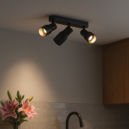 VK Lighting Iluma - Wand- und Deckenleuchte - 27 x 12,8 x 6 cm - schwarz