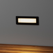 Nova Luce Echo - Wandeinbauleuchte - 17,6 x 6,25 x 6,3 cm - 6W LED inkl. - IP54 - Sand schwarz