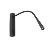 Faro Flin - Wandleuchte mit Schalter - 35,6 x 3,5 x 27,3 cm - 3W LED inkl. - mattschwarz