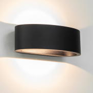 Artdelight Sharp - Wandleuchte - 19 x 10 x 7 cm - 7.2W dimmbare LED inkl - IP65 - schwarz