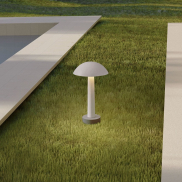 Nova Luce Tura - Gartenpfosten - Ø 20 x 35 cm - 7W LED inkl. - IP65 - Weiß