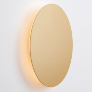 Nova Luce Cyrcle - wandleuchte - Ø 22 x 3,2 cm - 12W LED inkl. - mattgold