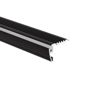 KLUS Steko-plus - LED-Profil für Treppenkanten - 2,64 x 4,06 cm - schwarz