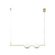 Faro Le Vita - Pendelleuchte - 103 x 8 x 18 cm - 13W LED inkl. - Gold glänzend