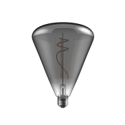 Daylight Italia LED-Lampe Cone - Ø 14 x 20 cm - E27 - 10W dimmbar - 1800K - geräuchert