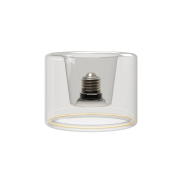 Creative Cables LED-Lampe Ghost Donut - Ø 12 x 9 cm - E27 - 6W dimmbar - 2200K - transparent
