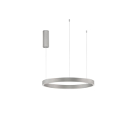 Nova Luce Elowen - Pendelleuchte - Ø 60 x 150 cm - 60W dimmbare LED inkl - silber