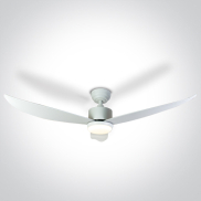 ONE Light White Body - Deckenventilator mit Licht und Fernbedienung - Ø 132 x 35 cm - 22W LED inkl. - weiß