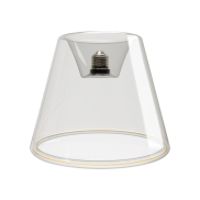 Creative Cables LED-Lampe Ghost Cone - Ø 19 x 15 cm - E27 - 6W - 2200K - transparent