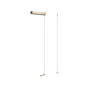 Lucide Linial – magnetisches Schienensystem – Aufhängeseilset mit Deckenplatte – 30 x 8 x 200 cm – Champagner
