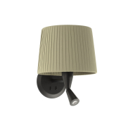 Faro Samba - Wandleuchte mit Schalter - 21,5 x 19 x 17,3 cm - 3W LED inkl. - grün und schwarz