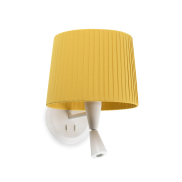 Faro Samba - Wandleuchte mit Schalter - 21,5 x 19 x 17,3 cm - 3W LED inkl. - weiß und gelb