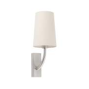 Faro Rem - Wandleuchte - 16,5 x 21 x 47 cm - beige und nickel matt