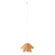 Maxlight Amalfi II - Pendelleuchte - Ø 45 x 165 cm - hellbraun und weiß