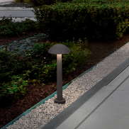 Nova Luce Tura - Gartenpfosten - Ø 20 x 55 cm - 7W LED inkl. - IP65 - schwarz