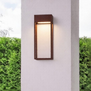 Nova Luce Moby - Außenwandleuchte - 16 x 40 x 9 cm - 20W LED inkl. - IP65 - corten