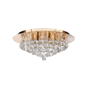 Searchlight Hanna - Deckenleuchte - Ø 45 x 19,5 cm - gold und transparent