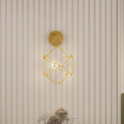 Nova Luce Nebula - Wandleuchte - 17 x 31 x 23,4 cm - 6W LED inkl. - gold