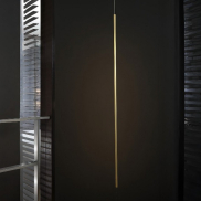 Nova Luce Elettra - Hänge-/Stehleuchte - Ø 7 x 300 cm - 20W LED inkl. - Messing gold