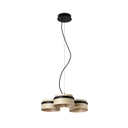Faro Loop - Hängeleuchte - Ø 52 x 9 cm - 3 x 6W LED inkl. - hellbraun