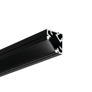 KLUS 45-plus - LED-Eckprofil - 1,9 x 1,9 cm - schwarz