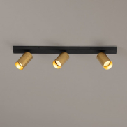 Nova Luce Zelos - Aufbaustrahler 3L - 60 x 13,7 x 6 cm - Gold
