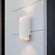Nova Luce Nocta - Außenwandleuchte - 9,6 x 24 x 10 cm - 9W LED inkl. - IP54 - Sand Weiß
