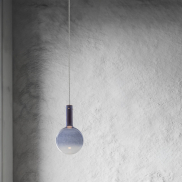 Nova Luce Nostos - Hängelampe - Ø 25 x 170 cm - 6W dimmbar LED inkl. - blau und gold