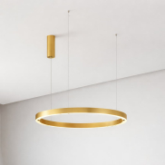 Nova Luce Elowen - Pendelleuchte - Ø 80 x 150 cm - 77W dimmbare LED inkl - gold