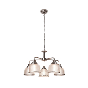 Searchlight Bistro II - Pendelleuchte - Ø 58 x 88 cm - satiniert silber