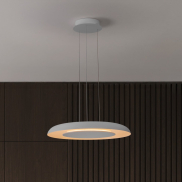 Nova Luce Epos - Hängelampe - Ø 60 x 145 cm - 38W dimmbar LED inkl. - Sand Weiß