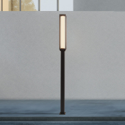 Nova Luce Solstice - Gartenleuchte - 14,5 x 220 x 14,5 cm - 16W LED inkl. - IP65 - Anthrazit dunkel