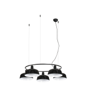 Faro Tatawin M - Pendelleuchte - Ø 96,6 x 100 x 210 cm - schwarz satiniert und schwarz glänzend