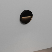 Nova Luce Toby - Außenwandleuchte - Ø 11 x 2,2 cm - 3W LED inkl. - IP54 - Sand schwarz