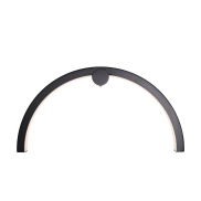 Maxlight Trio Arc - Wandanbauleuchte - 60 x 11 x 30 cm - 16W LED inkl. - IP44 - schwarz